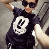 香港IT代购2016新款韩版修身短袖T恤可爱米老鼠宽松大码短袖T恤女
