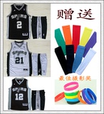 NBA马刺阿尔德里奇球衣 莱昂纳德麦迪吉诺比利帕克邓肯篮球服套装