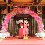 节日气球拱门开业结婚庆典可拆卸充气球门架子底座造型结婚礼道具