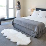 AUSKIN澳洲进口纯羊毛地毯整张羊皮毛一体欧式房间卧室床前床边毯