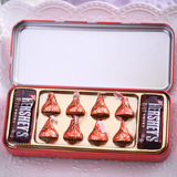 创意婚庆用品婚礼包装喜糖盒个性结婚糖盒子长方形铅笔盒状马口铁