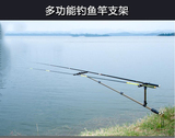 [转卖]多功能台钓鱼竿支架2.1米双炮台插地插钓箱多用鱼竿架