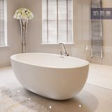 浴缸小户型小型陶瓷单人圆形亚克力独立式1.6 1.7米浴缸浴盆AM188