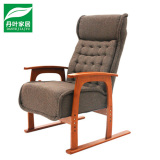 懒人沙发椅子单人实木日式时尚电脑椅卧室客厅布艺老人休闲椅躺椅