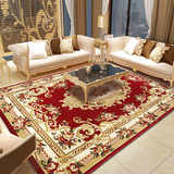 客厅茶几地毯卧室床边地垫欧式现代简约手工雕花布艺混纺品牌东升