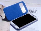 三星S4迷你版手机套 gt-i9190 i9192 mini手机智能开窗保护皮套壳
