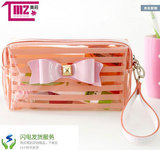 韩国可爱纯色洗漱包 外贸包高档便携大容量收纳包 可爱化妆包包邮