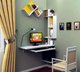 小空间壁挂电脑桌 挂墙桌 壁挂办公桌小书桌置物架梳妆台