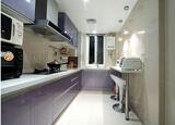 杭州整体橱柜组合厨房厨柜定做现代简约灶台柜地汽车烤漆晶钢门板