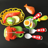外贸 儿童玩具食物水果蔬菜海鲜切切乐宝宝过家家切切看环保