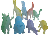 儿童仿真塑胶 恐龙模型玩具套装 实心软胶动物 霸王龙暴龙批发