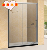 定制一字形隔断淋浴房 浴室屏风钢化玻璃移门 3CCC认证浴室淋浴房
