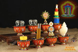 藏传佛教用品批发密宗法器净水杯圣水杯供水杯 八供套装 整套结缘