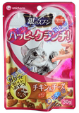 日本进口Unicharm尤妮佳 银勺欢乐脆鸡肉奶酪芝士饼干猫粮猫零食
