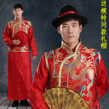 中式婚礼礼服男 唐装马褂传统结婚秀禾服男装 古装新郎服装敬酒服