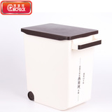 西派珂米桶塑料储米箱15KG日式米缸厨房橱柜用防潮带盖送量杯包邮