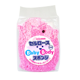日本原装进口 kids&mama 动物造型 天然婴儿沐浴棉 婴幼儿洗澡棉