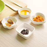 日式陶瓷调味碟创意纯白色厨房用酱醋碟自助料理店果酱碟小菜碟子