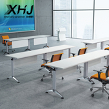 杭州简约会议桌 折叠员工培训桌椅 长条桌长桌学习简易桌子出口