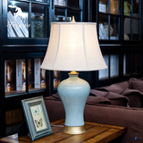 费芮嘉 欧式美式陶瓷台灯客厅卧室床头灯简约装饰宜家田园台灯