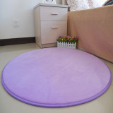 地毯客厅卧室纯色地板海绵珊瑚绒电脑椅吊椅垫子圆形地垫家用底垫