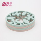 FaSoLa2016221636圆形硅胶隔热垫杯垫餐桌砂锅垫子日式硅胶垫餐垫
