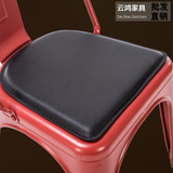 铁皮椅金属铁艺椅子马莱餐椅坐垫 磁性自吸式皮垫 商用级别垫子