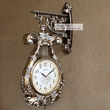 超大豪华欧式双面挂钟客厅装饰挂表两面时钟个性创意壁钟现代钟表
