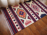95*160cm 印第安纯手工编织地毯开立姆羊毛花毯店铺装饰地毯