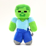 我的世界Minecraft僵尸人毛绒玩具布偶JJ怪creeper苦力怕公仔娃娃