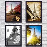 巴黎埃菲尔铁塔欧式风景建筑装饰画客厅主题咖啡厅西餐厅墙壁挂画