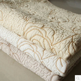 欧式高档白色绗缝刺绣夏季布艺全棉皮木质组合四季沙发坐垫沙发巾