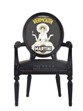 特价定制欧式复古做旧单椅新古典美式实木雕花别墅餐椅书椅梳妆椅