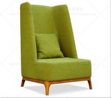 美式休闲客厅沙发椅组合小户型欧式书房单人沙发椅 新古典实木椅