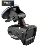 E路航行车记录仪1080P测速头安全预警仪电子狗gps 停车监控一体机