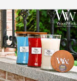 美国Woodwick Candle木芯香薰大豆蜡烛纯天然植物精油  正品
