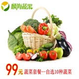 麟海蔬果杭州同城配送 新鲜蔬菜绿色无公害套餐礼盒大礼包5000克