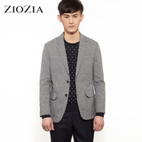 ZIOZIA韩版韩国男装春款男士纯色灰色休闲西服便服外套DZV1KG1152