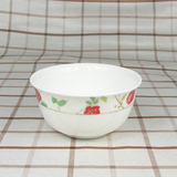 陶瓷餐具金边碗 唐山骨瓷碗红玫瑰4.5英寸金钟碗 饭碗 特价