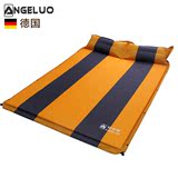 德国安戈洛自动充气床垫带枕头高回弹海绵3cm加厚款双人垫防潮垫