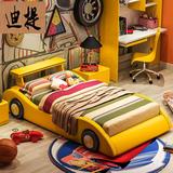 迪提DT  儿童床男孩单人小孩床汽车卡通床赛跑车储物1.5米1.2米套