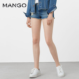 MANGO女装2016秋冬|牛仔短裤73020074|吊牌价259