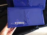 现货 YSL 圣罗兰SLP新款镜面亮皮 电光蓝 宝蓝色手包/手拿包