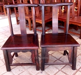 老挝大红酸枝靠背椅 红木实木雕餐椅 交趾黄檀儿童椅子 精品家具