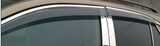 比亚迪S6晴雨挡亚克力 带亮条注塑雨档S6专用改装雨眉不锈钢