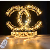创意调光婚庆台灯卧室床头水晶灯时尚灯具简约LED灯个性台灯现代