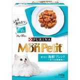 日本monpetit 普瑞纳 猫点心零食 干鲣鱼综合海鲜 24gX10袋