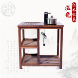 红木家具鸡翅木茶几功夫小茶桌小中式实木茶台带电磁炉全自动上水