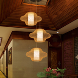 新中式吊灯复古酒店客栈个性创意餐厅灯具茶楼装饰玄关楼梯长吊灯