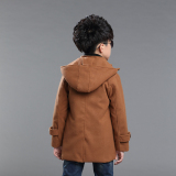 爆款童装男童冬装2015新款韩版中大童大衣儿童中长款加厚冬季毛呢